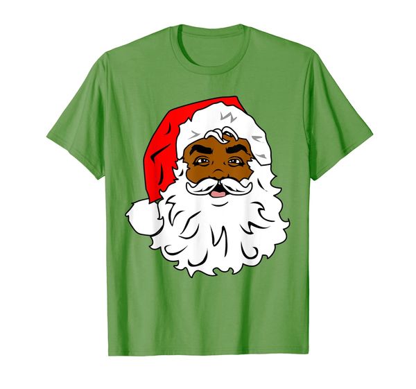 

african-american santa: black-claus t-shirt, White;black