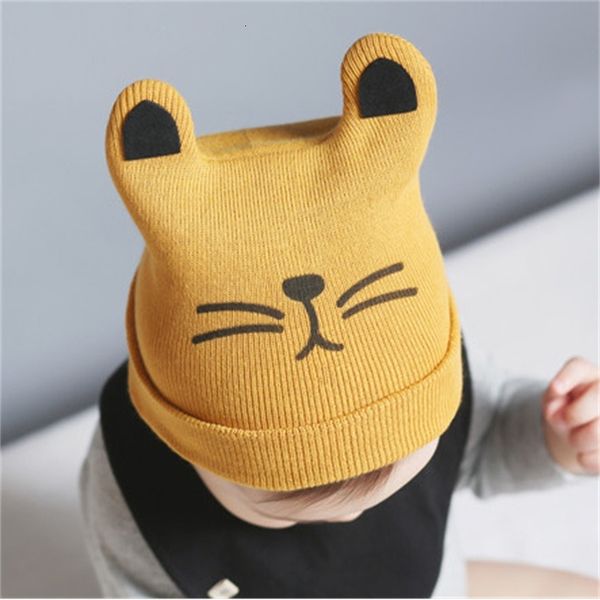 

winter baby cover cap men's and women's knitting wool cap cat sheep horn cap children, Blue;gray