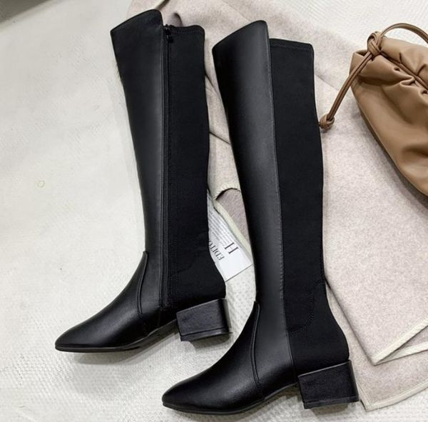 

boots fashion thigh knee over the women ladies shoes woman winter, Black