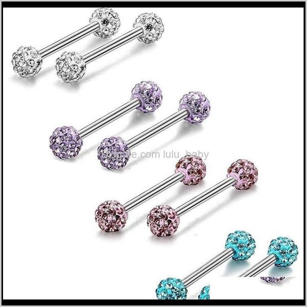 

& drop delivery 2021 round body jewelry fashion stainless steel ring earring studs fake nose non piercing rings wwilq, Silver