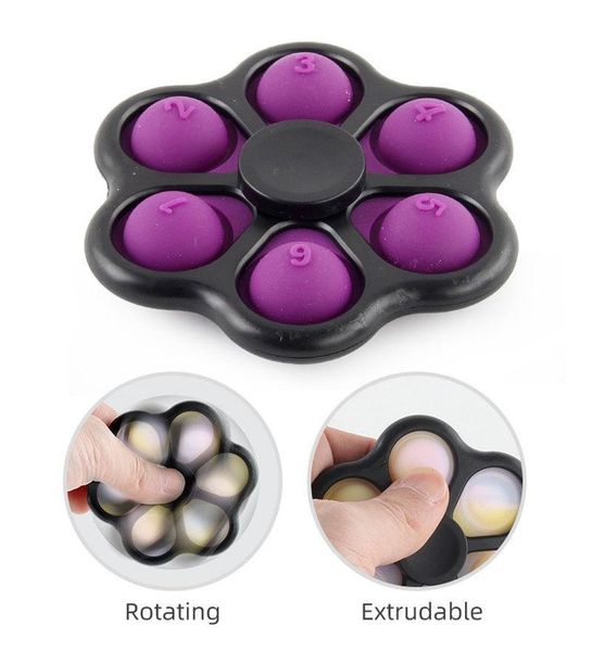 

rotating finger toys fingertip bubble sensory autism special needs office workers anxiety stress relief toy