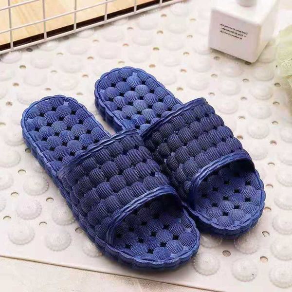 

7hya casual shoes new sales of factory bathroom direct home non-slip sandals couple floor men's slippers men leaking za5k, Black