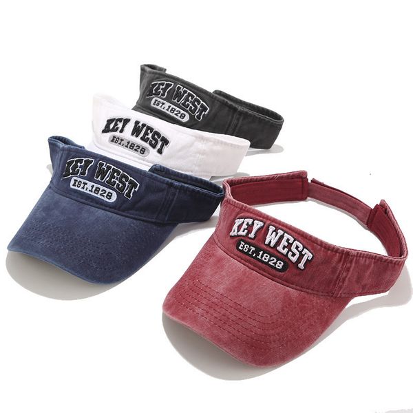 

men's empty travel sunscreen women's trendy cap, Blue;gray