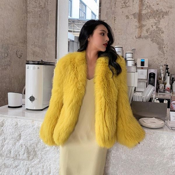 

women's fur & faux genuine coats sell natural winter woman coatslarge green keep warm 100% coat, Black