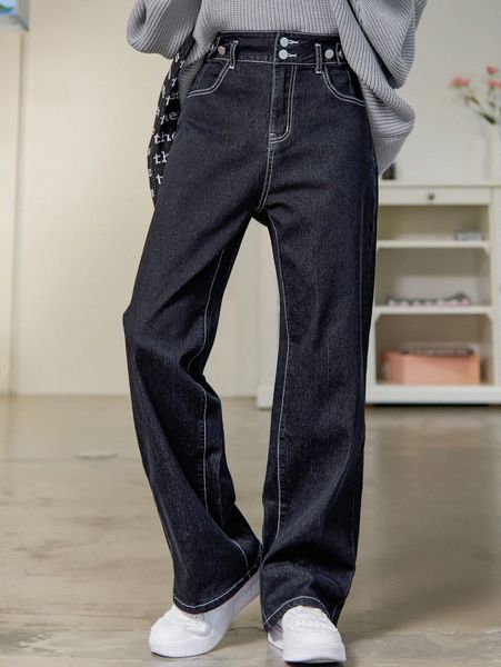 

dazy high waist wide leg jeans k7uv#, Blue