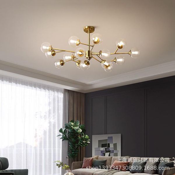 

nordic led glass ball hanging lamp lights lumiere pendant kitchen fixtures dining room light bedroom lamps