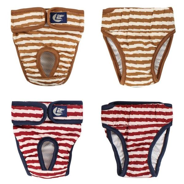 

dog apparel diapers pet washable small and medium durable premium female reusable sanitary wraps striped panties