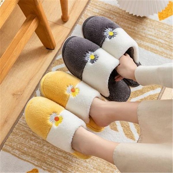 

fashion women shoes slippers comfy memory foam house anti-slip indoor outdoor warm cute mute floret lovers comfort, Black
