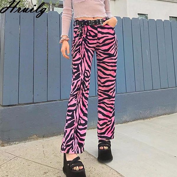 

women's pants & capris women high waist colorful patchwork fashion streetwear summer loose woman office beach holiday mujer pantalones, Black;white