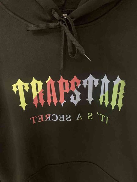 

designer hoodie printed warmth plus fleece jacket men's and women's words female pullover sweater trap star street hip hop, Gray