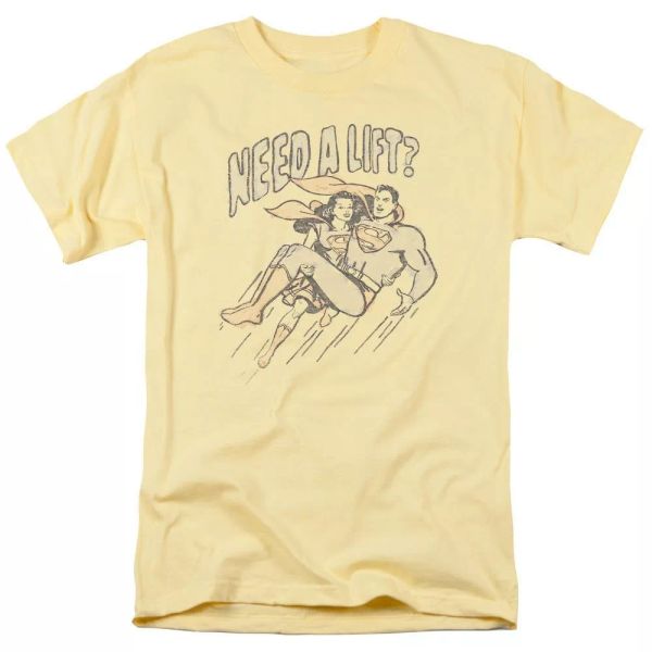 

superman need a lift t-shirt dc comics sizes s-3x new, White;black