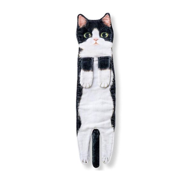 

towel cats microfiber absorbent super cute cleaning for home kitchen bathroom quick dry 15x52cm lightweight bath