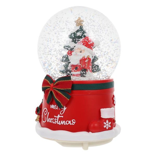 

novelty items 1pc luminous musical delicate desksnow globe home christmas adornment