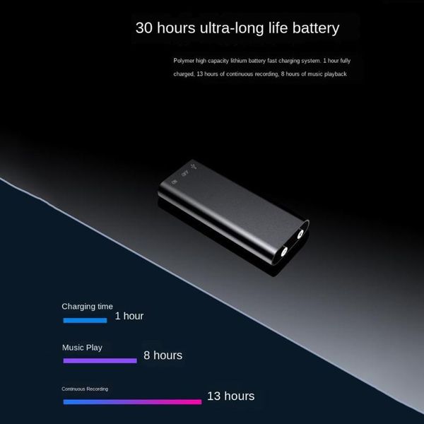 

digital voice recorder mini audio listening device 8gb recording pen