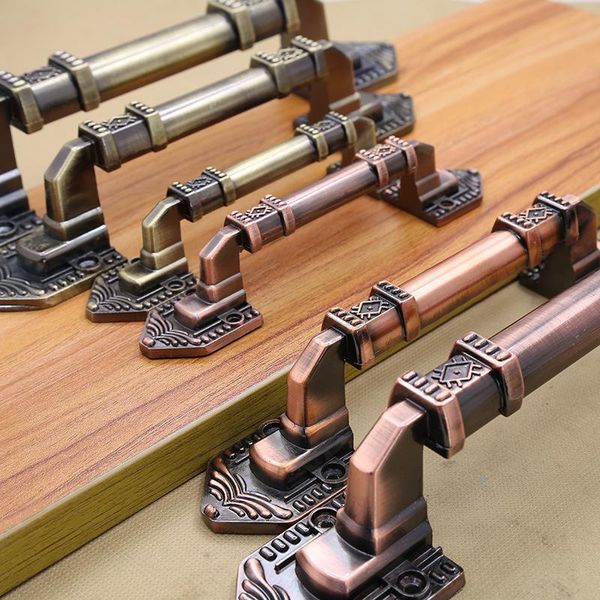 

handles & pulls antique copper sliding door surface-mounted handle double-opening wooden door, front anti-theft punch-free