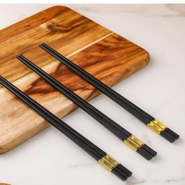 

chopsticks 10 pairs japanese for sushi non-slip sticks chop reusable chinese tableware kitchen utensils