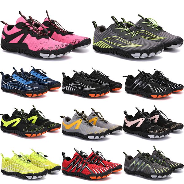

2021 four seasons five fingers sports shoes mountaineering net extreme simple running, cycling, hiking, green pink black rock climbing 35-45