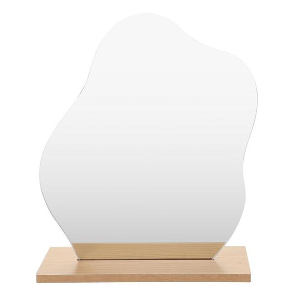 

mirrors bedroom cosmetic mirror makeup with wood base (assorted color)