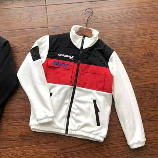 

autumn and winter outdoor men's et double-sided fce thick windproof warm cardigan sweater trendy men, Black;brown