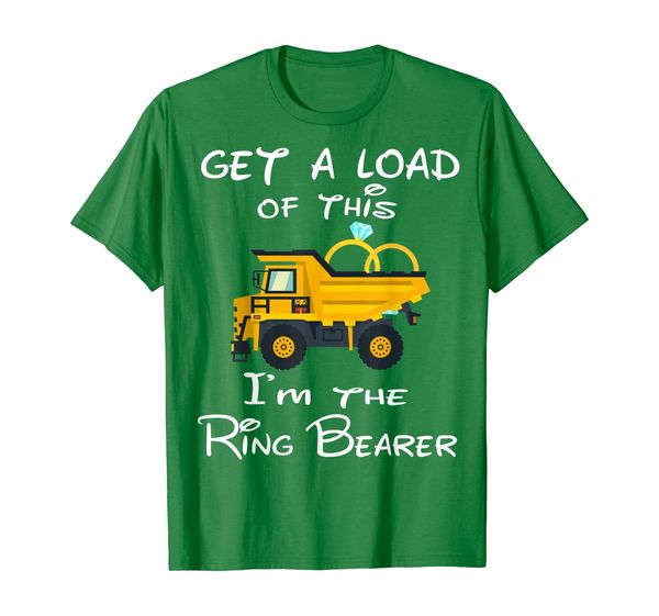 

wedding i'm the ring bearer t-shirt truck shirt gifts, White;black