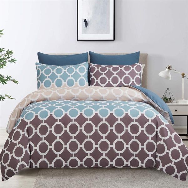 

bedding sets nordic geometric set 2/3pcs soft circles printed duvet cover with pillowcase (no bed sheet), single twin  size