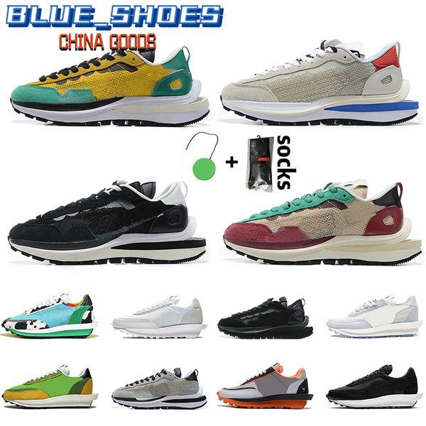 

men womens sacais waffle ldv pegasus sail running shoes tour yellow sneakers gym red triple black nylon white varsity blue
