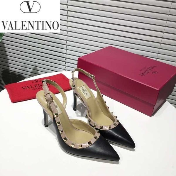 

luxury brand women high heels sandals slippers mules slides pumps loafers ballerinas sneakers dress shoes designer v9gi, Black;white