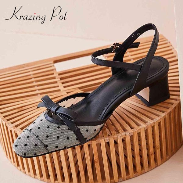

dress shoes krazing pot gladiator butterfly-knot sweet gorgeous pointed toe med square heel buckle straps women beauty lady summer pumps l08, Black