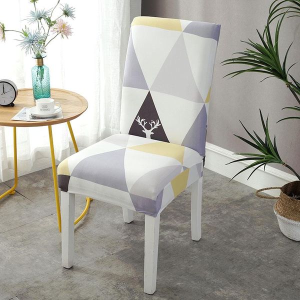

chair covers printed stretch cover for dining room office banquet protector elastic armchair slipcover