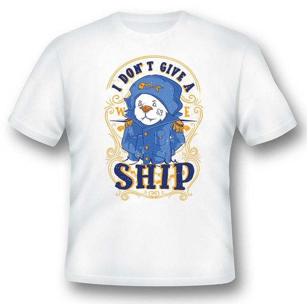 

i don't give a ship black or white tee, White;black