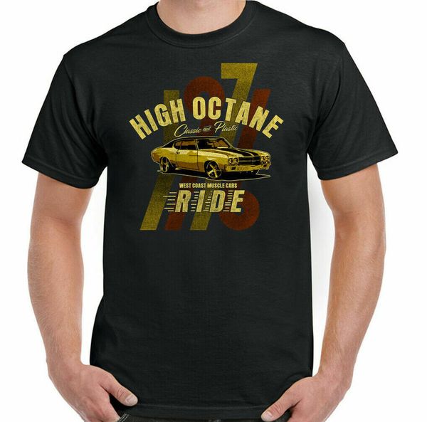 

high octane car enthusiastic funny men t-shirt classic motor rally parts, White;black