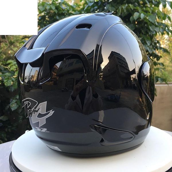 

motorcycle half black color helmet 1/2 mouth motorbike capacete casco filter perfect for open face motocross safety helmets