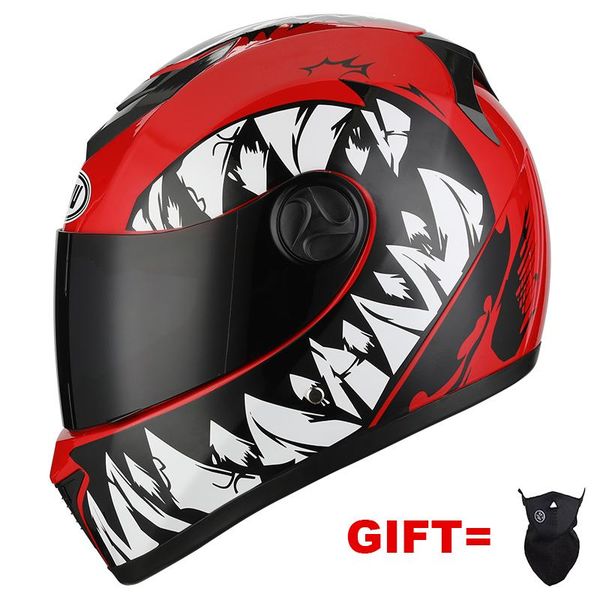 

lens full face motorcycle helmet with dual lensracing s-xl size moto dot approved capacete double locomotive helmets