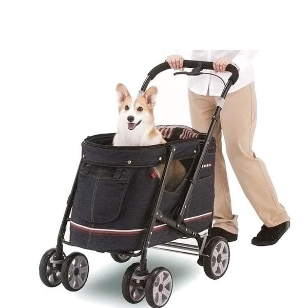 

dog car seat covers portable foldable pet trolley with brakes breathable four seasons general large and cat stroller