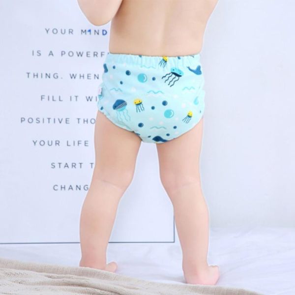 

cloth diapers infants child nappy changing baby washable training 6 layer soft pants breathable reusable cotton panties 0-3years