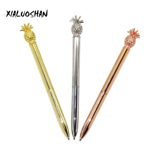 

ballpoint pens 1 pc creative fashion pineapple pen business & office 3 colors optional brand black refill, Blue;orange