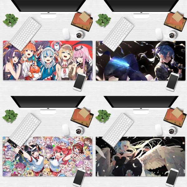 

mouse pads & wrist rests hololive kawaii girl rubber durable deskmousepad desk table protect gamer large pad mats non-slip lapcushio