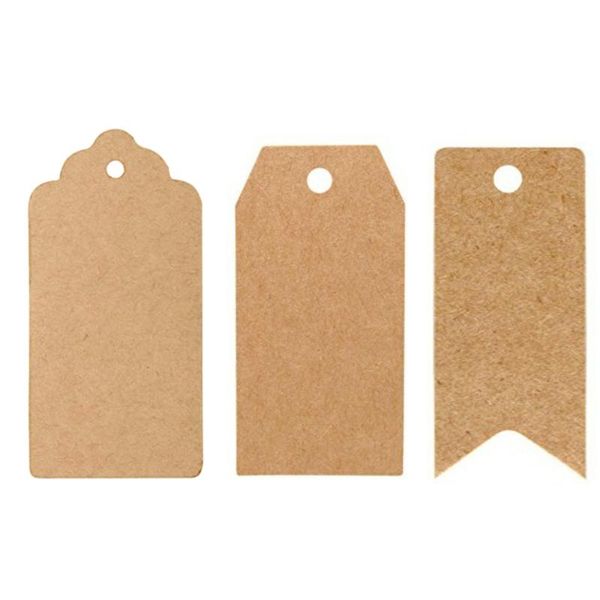 

gift wrap dophee 100pcs kraft tags scalloped edge wedding party paper tag price label hang