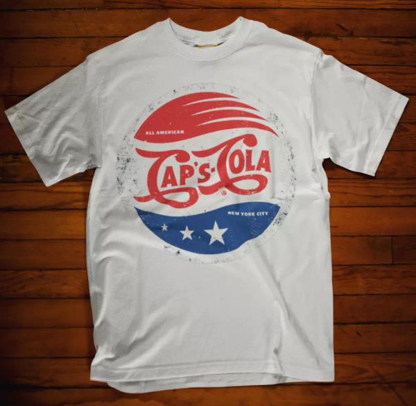 

caps cola t-shirt comic book evil war america super hero movie film, White;black