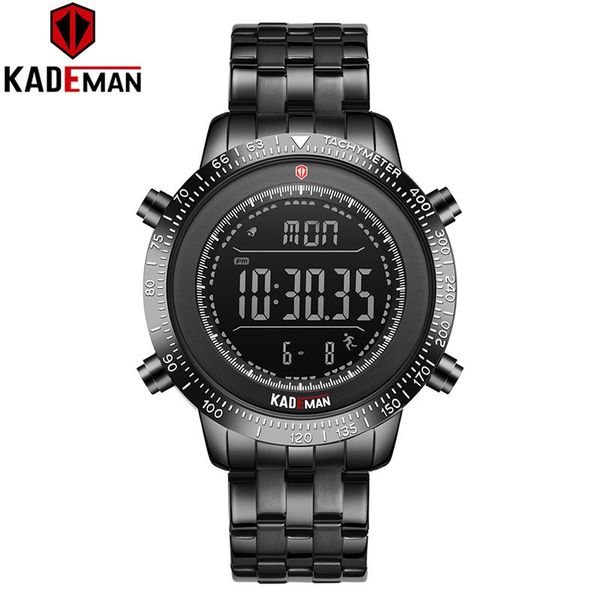 

wristwatches black stainless steel fashion men watches sports digital watch waterproof man wrist electronic clock relogio masculino, Slivery;brown