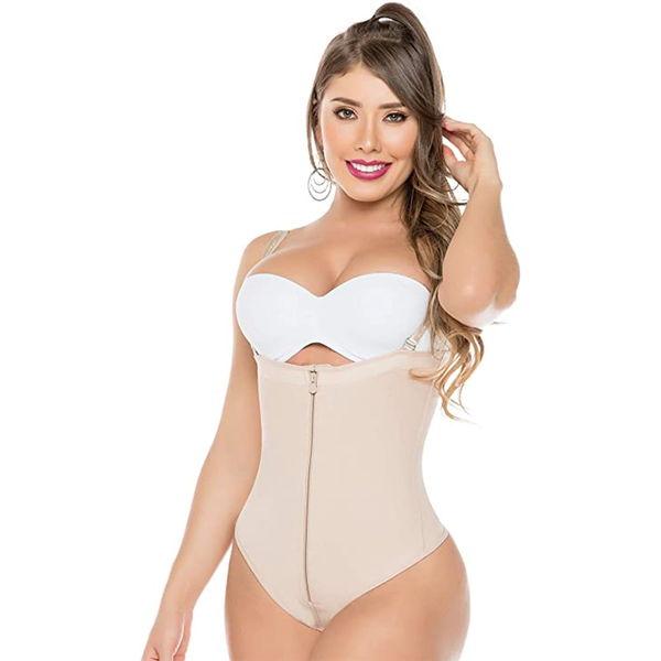 

women's shapers waist-sculpting thong shapewear for women tummy control full body shaper latex bodysuit waist trainer, Black;white