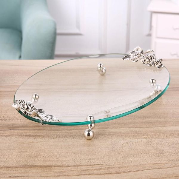 

storage baskets creative european style fruit tray home living room deskorganization candy dish basket transparent glass gold