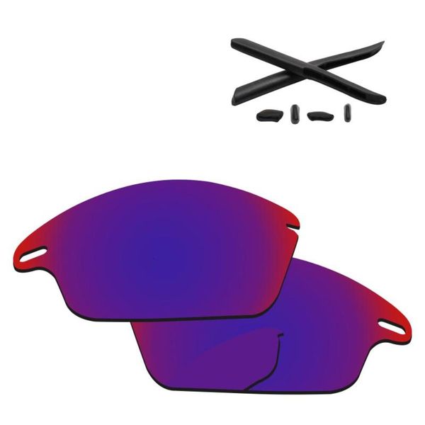 

road mirror replacement polycarbonate-indigo lenses for authentic fast oo9097 sunglasses frame 100% uva & uvb protection