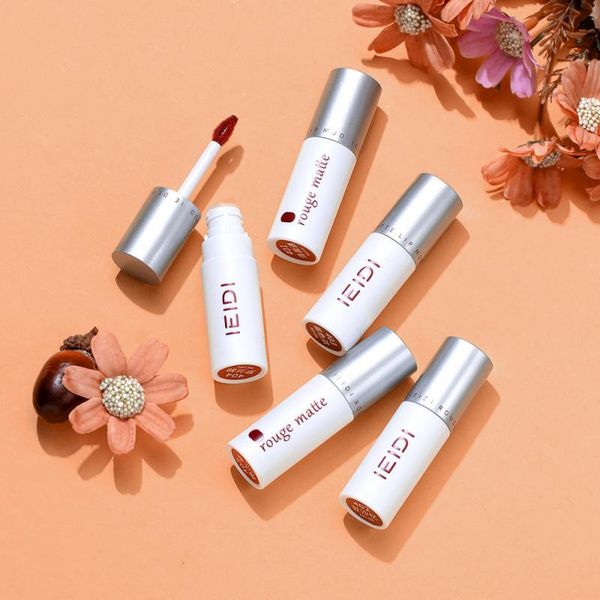 

lip gloss 5 colour velvet matte mud glaze is not easy to fade lipstick small fresh liquid makeup cosmetic tslm1