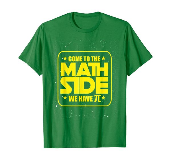 

pi day - come to the math side we have pi funny t-shirt, White;black