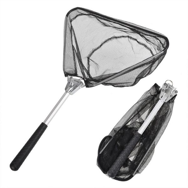 

fishing accessories mini retractable net folding triangular