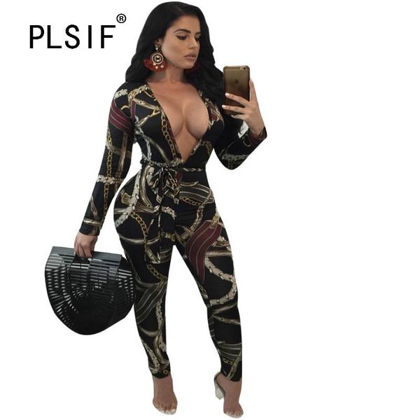 

women's jumpsuits & rompers fashion decorative pattern playsuits for women deep v-neck design catsuits beach style sports jumpsuit romp, Black;white