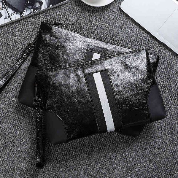 

bag handbag leather men's 2021 fashion soft, Black;red