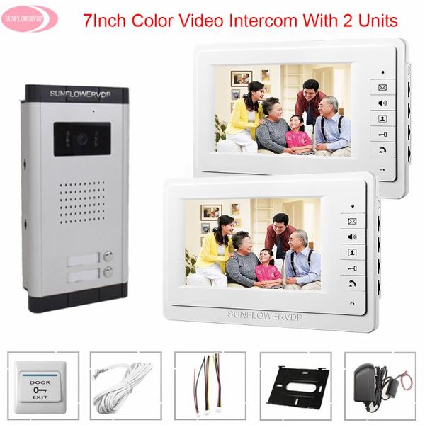 

intercom for a private house video door phone system 7 inch an apartment /electronic lock phones