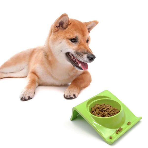 

melamine dog cat bowl non-slip square color pet feeding eating drinking bowls pets supplies & feeders